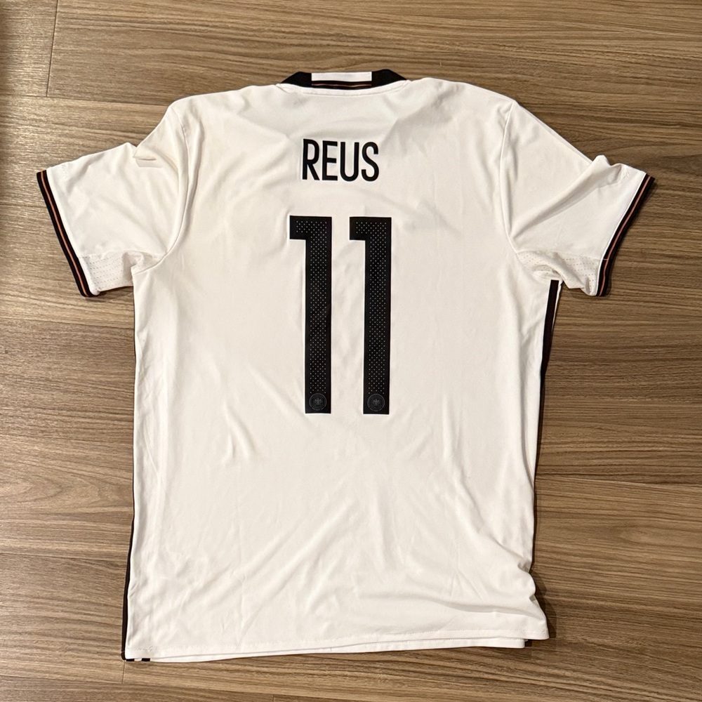 Adidas Marco Reus Germany White Jersey - Picture 4 of 4